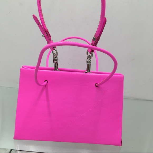 Medea Cydonia Mini Handbag Neon Pink - Picture 16 of 16